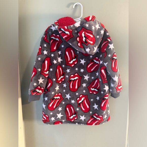 The Rolling Stones Kids Hoodie - Red and Gray - Picture 2 of 7